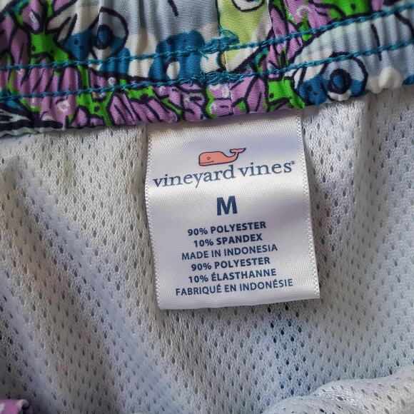 Vineyard Vines Shorts Mens Medium Blue Fish Swim Trunks Board Shorts - Picture 3 of 8